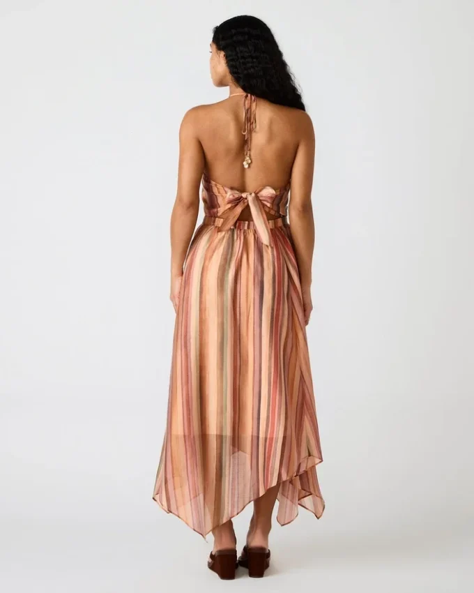 Abito Dalina a righe multicolori