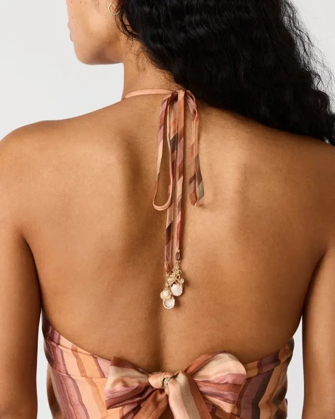 Abito Dalina a righe multicolori