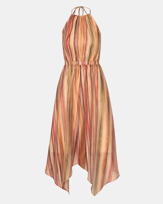 Abito Dalina a righe multicolori