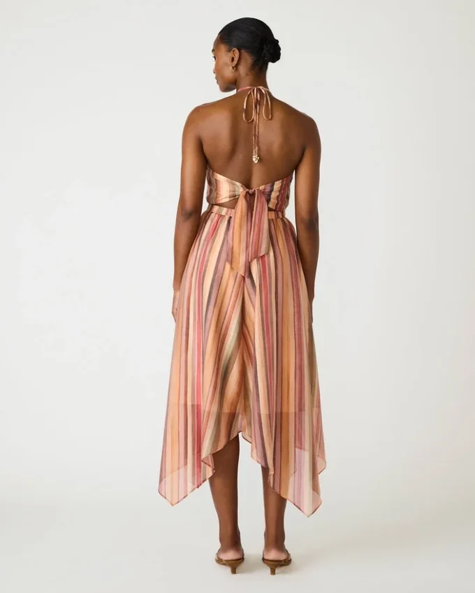 Abito Dalina a righe multicolori