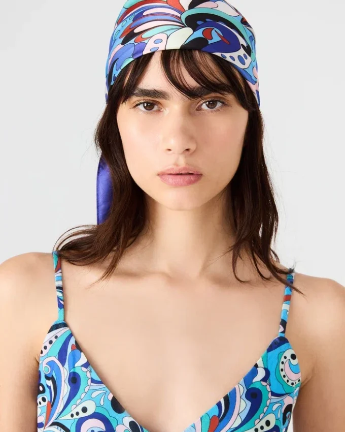 Abito Sheila Paisley verde acqua