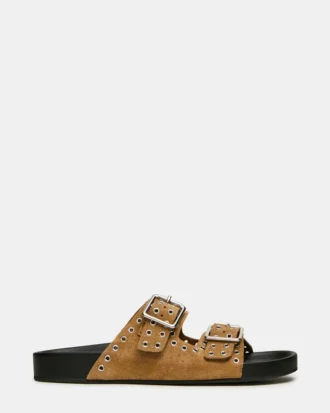 Abott in pelle scamosciata color tortora