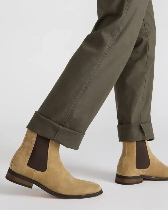 Aldair in pelle scamosciata color tortora