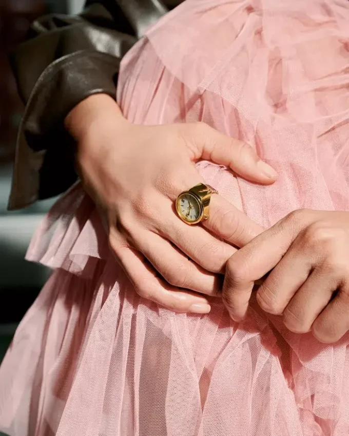 Anello-orologio bianco Anello-orologio bianco