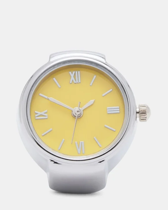 Anello orologio giallo