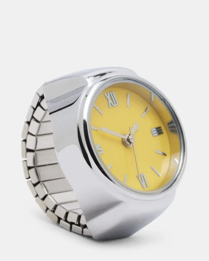 Anello orologio giallo