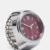 Anello orologio rosso