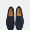 Arrozza in pelle scamosciata blu navy