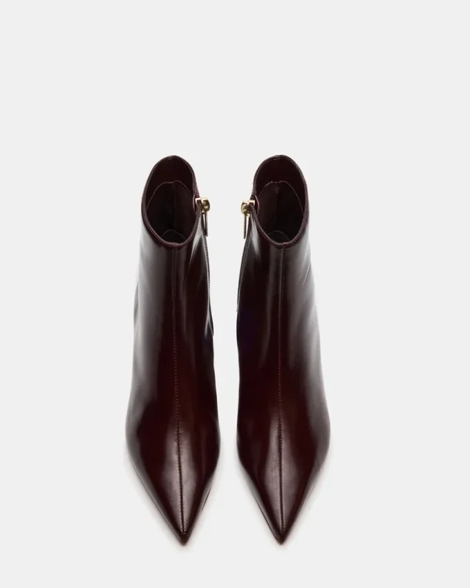 Ashli in pelle color vino