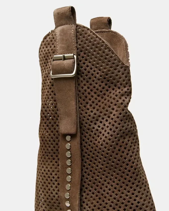 Aubrielle in camoscio color tortora