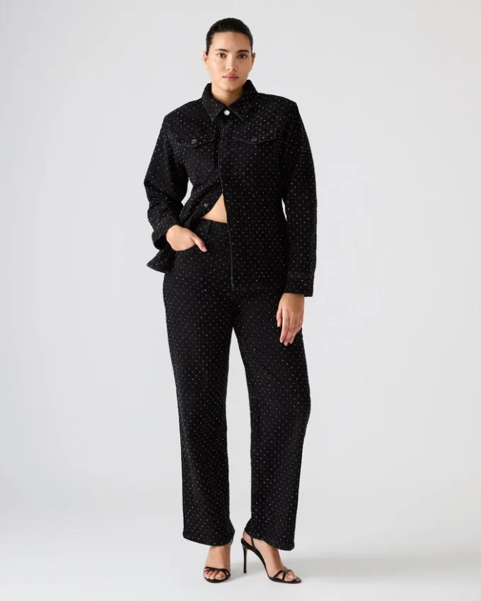 Avaline Crystal Jean Nero