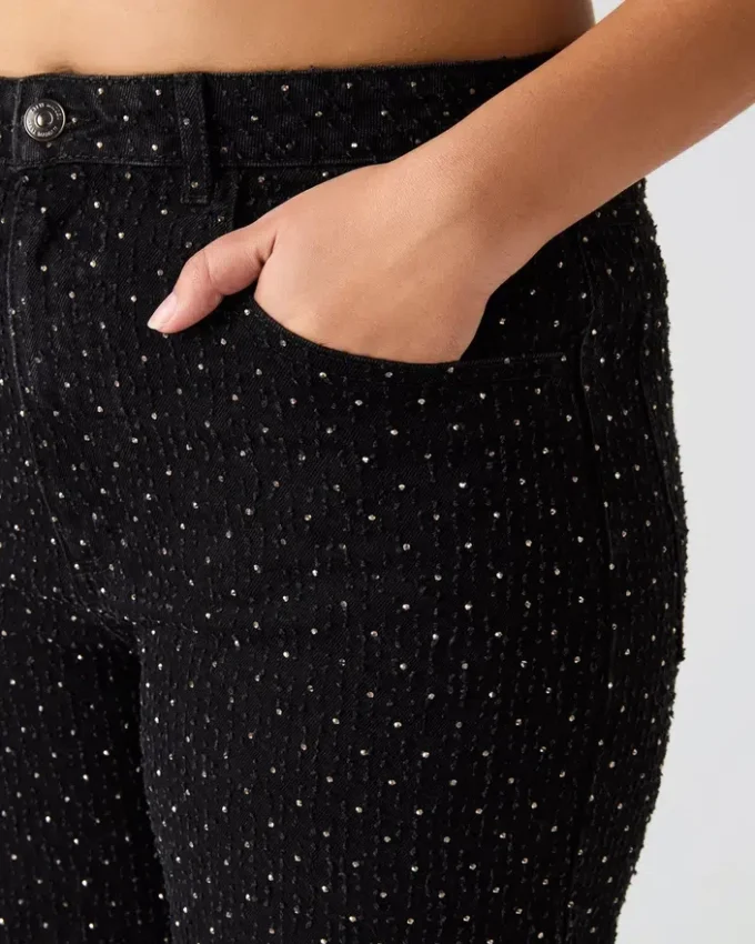 Avaline Crystal Jean Nero