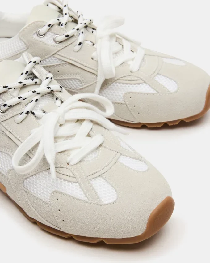 Aziel in pelle scamosciata bianca