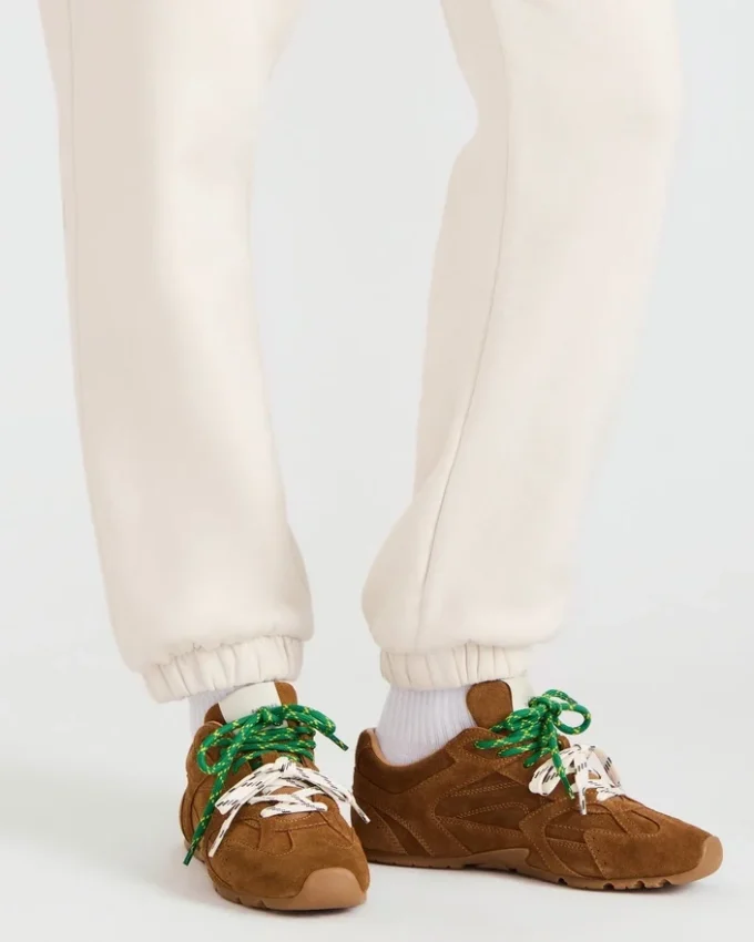 Aziel in pelle scamosciata color cammello