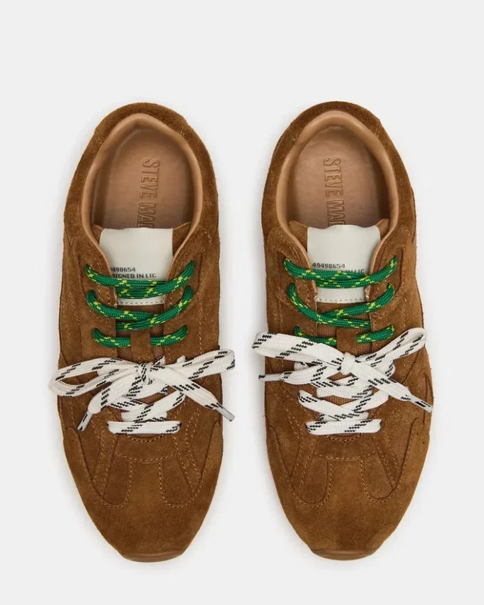 Aziel in pelle scamosciata color cammello