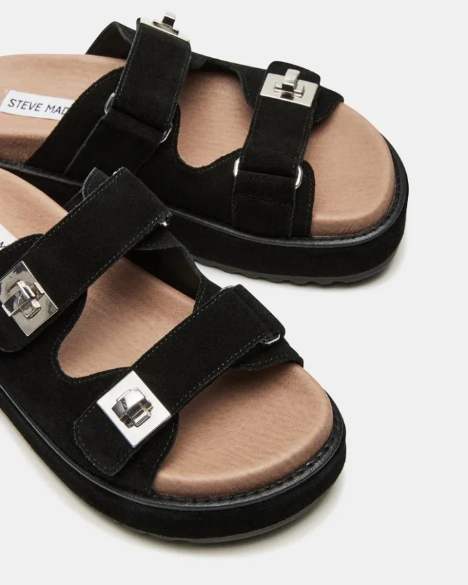 Bigschmona Nero/Pelle scamosciata nera