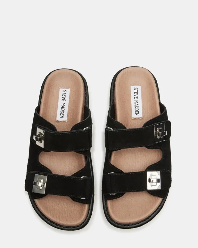 Bigschmona Nero/Pelle scamosciata nera