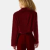 Blazer Tonia in velluto rosso