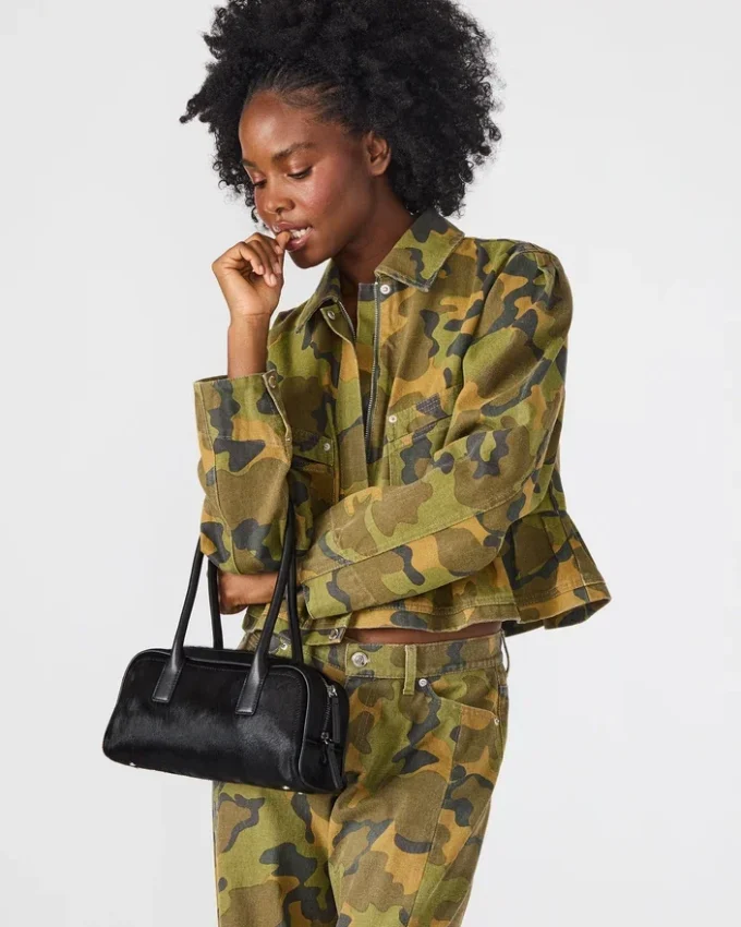 Borsa Anise in coccodrillo nero