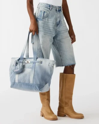 Borsa Boat Bag in denim