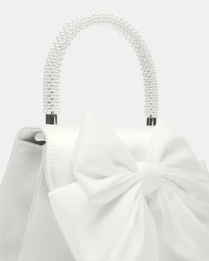 Borsa Cosette in raso bianco Borsa Cosette in raso bianco