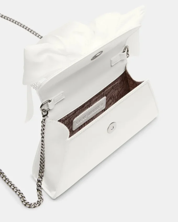 Borsa Cosette in raso bianco Borsa Cosette in raso bianco