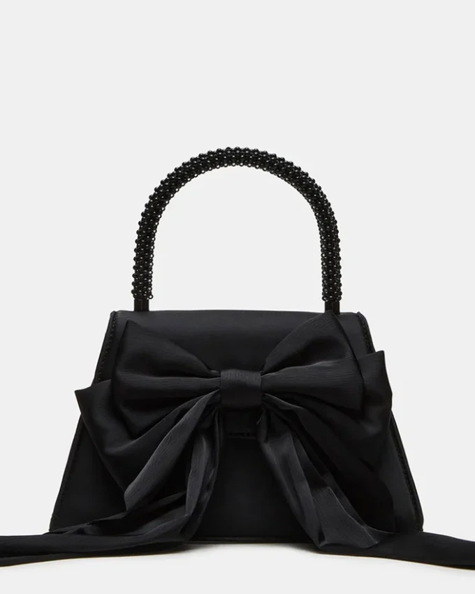 Borsa Cosette in raso nero