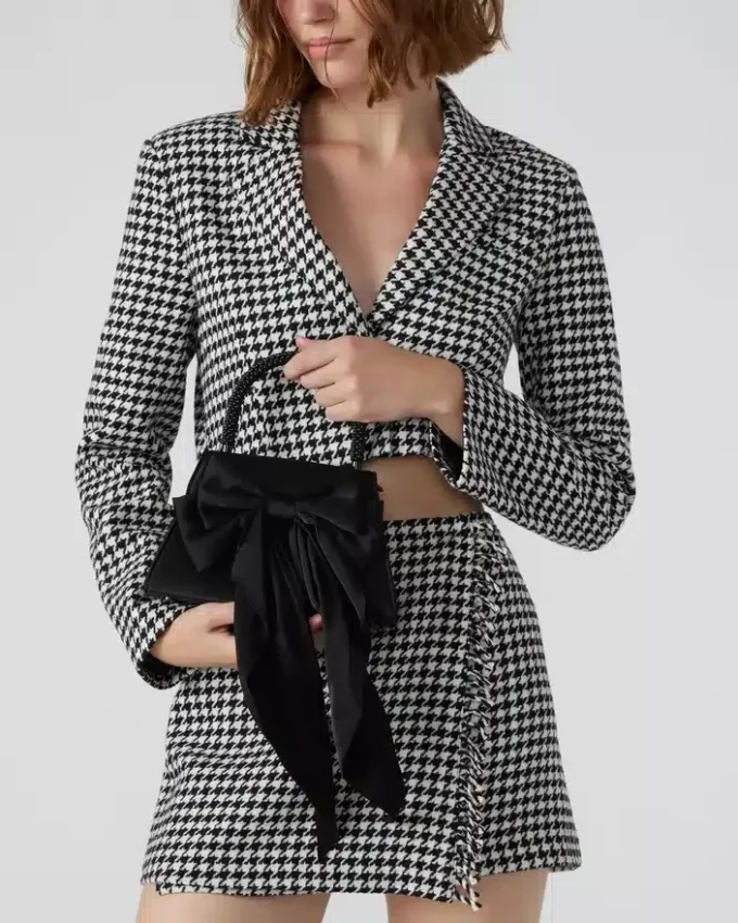 Borsa Cosette in raso nero