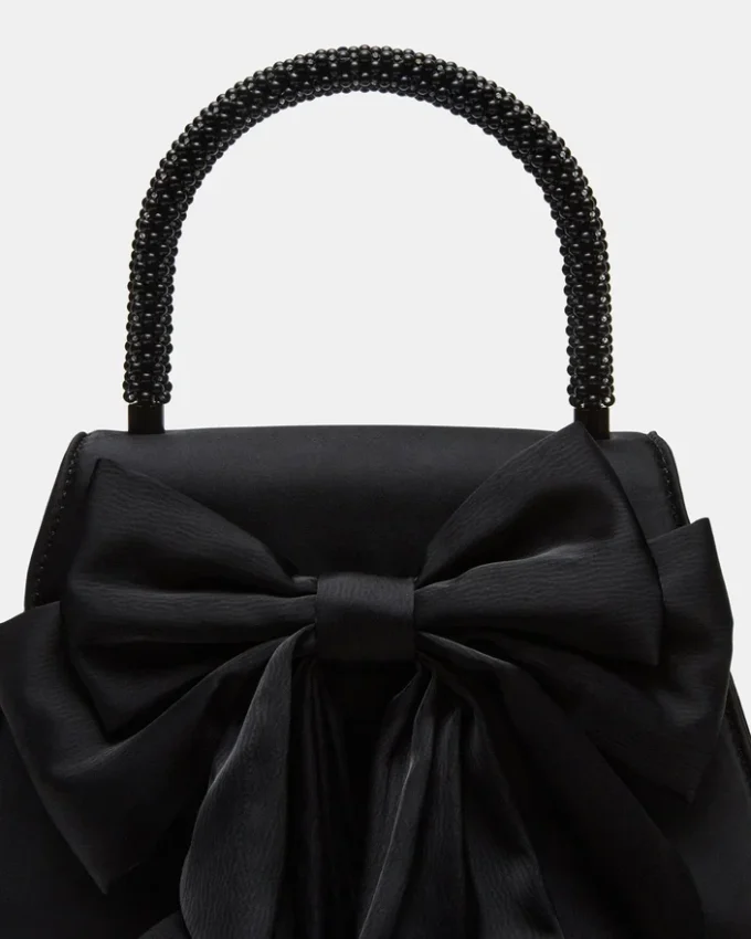 Borsa Cosette in raso nero