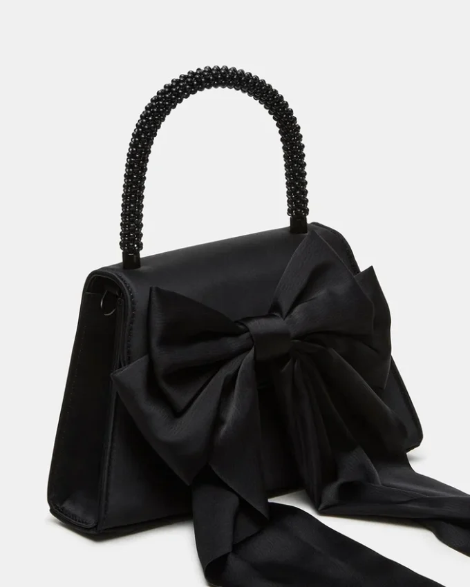 Borsa Cosette in raso nero