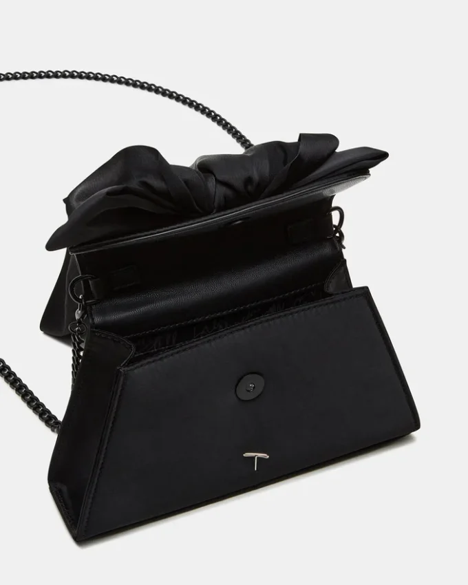 Borsa Cosette in raso nero