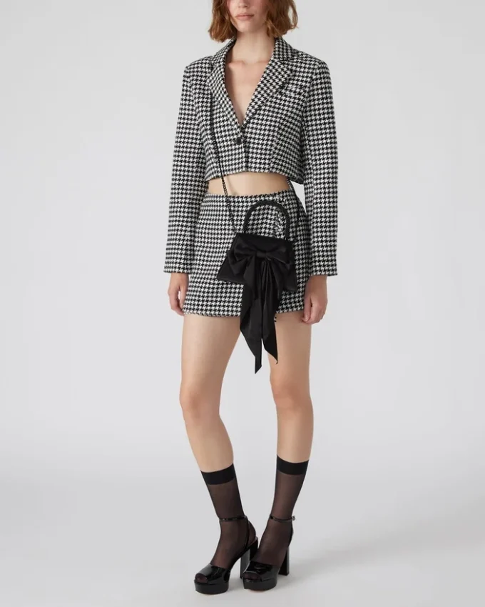 Borsa Cosette in raso nero