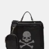 Borsa Evelyn Skull nera