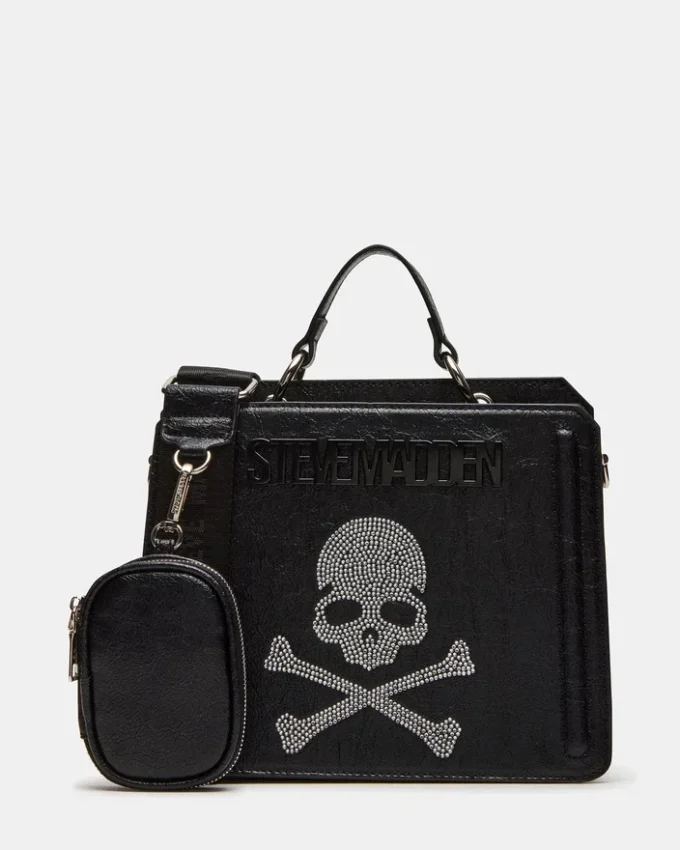 Borsa Evelyn Skull nera
