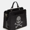 Borsa Evelyn Skull nera