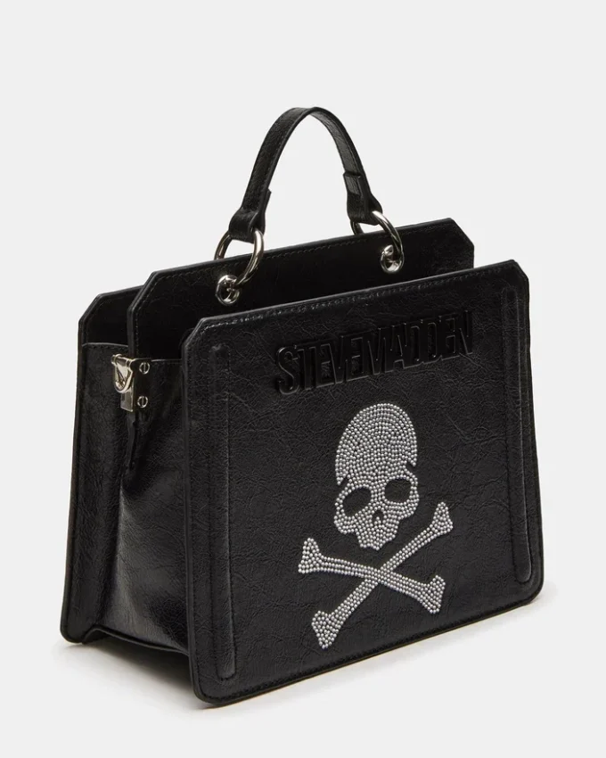 Borsa Evelyn Skull nera