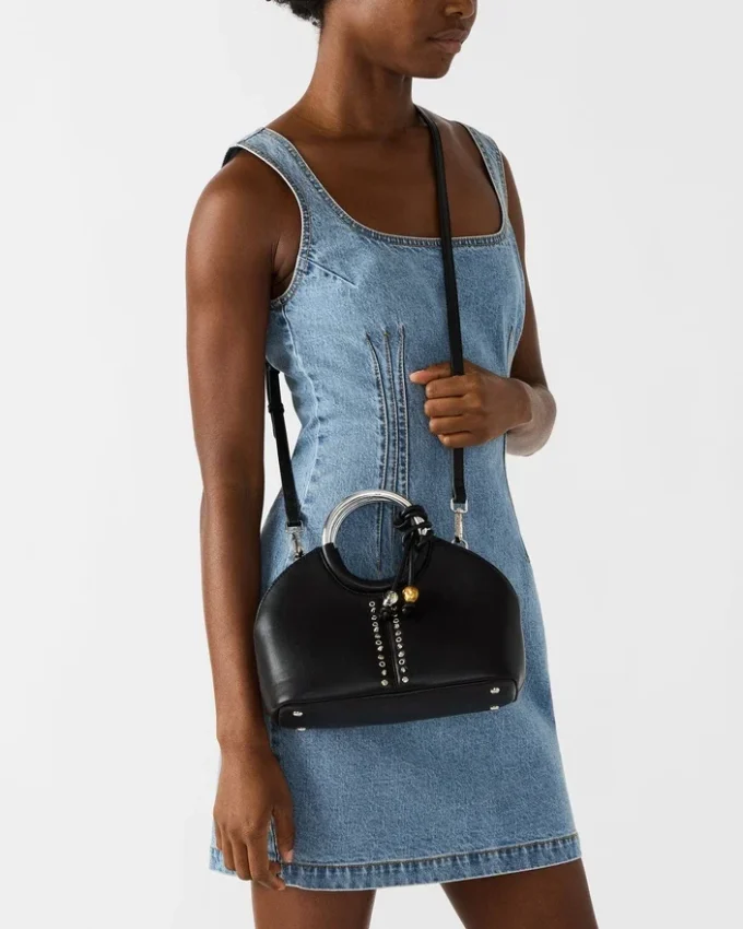 Borsa Geena decorata nera