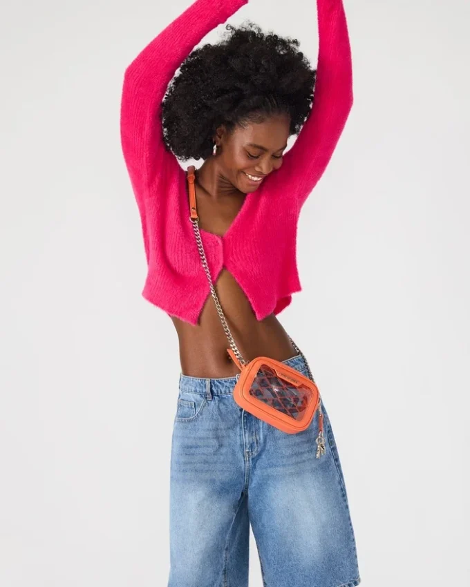 Borsa Jelly arancione