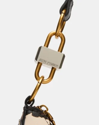 Borsa Lohan con stampa marrone