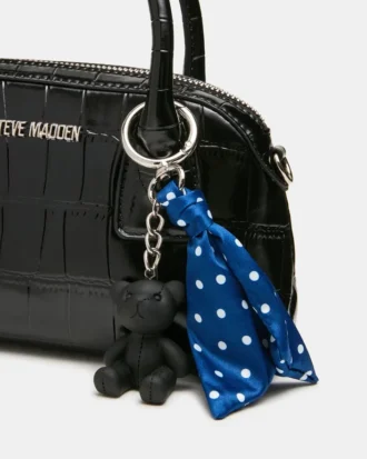 Borsa Melodie in coccodrillo nero