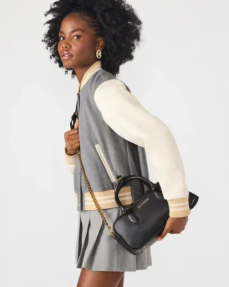 Borsa Merit in pelle nera