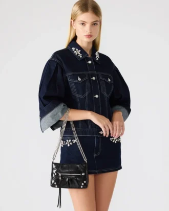 Borsa Sky Nera/Argento