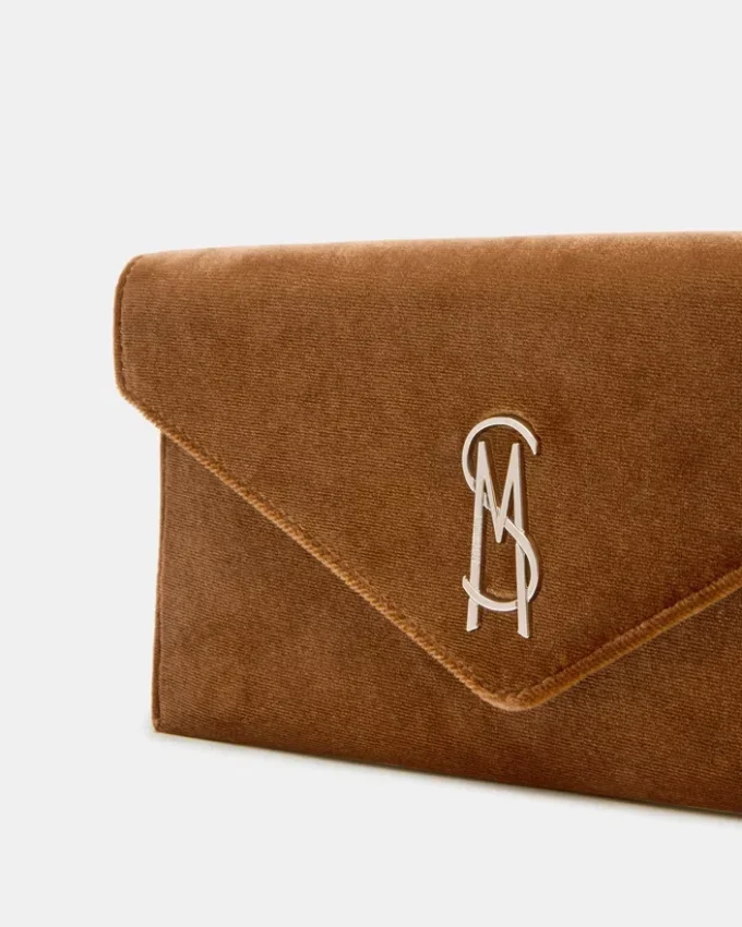 Borsa Smooth in tessuto color ruggine