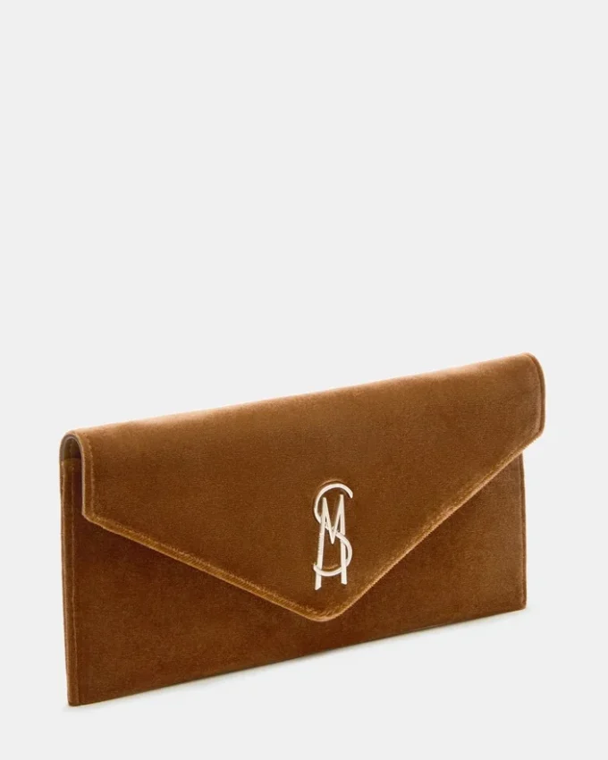 Borsa Smooth in tessuto color ruggine