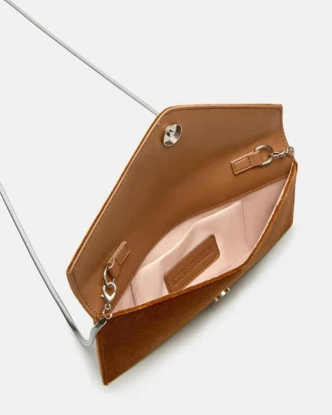 Borsa Smooth in tessuto color ruggine