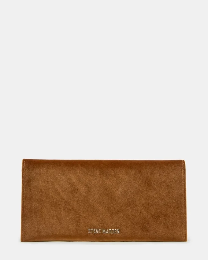 Borsa Smooth in tessuto color ruggine