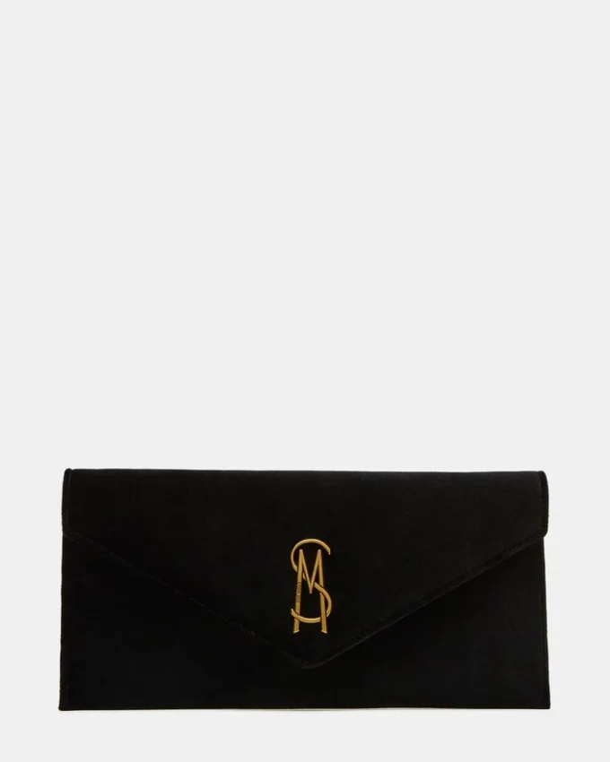 Borsa Smooth in velluto nero