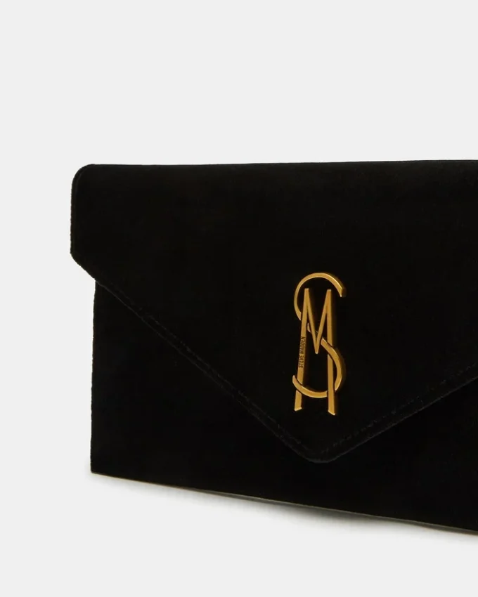 Borsa Smooth in velluto nero