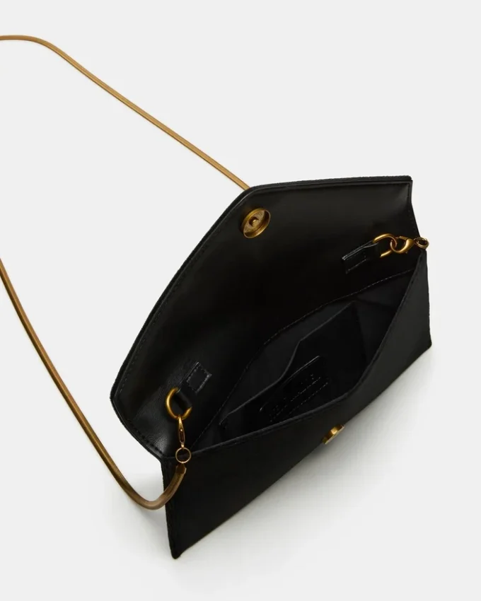 Borsa Smooth in velluto nero