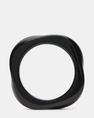 Bracciale curvo retrò nero